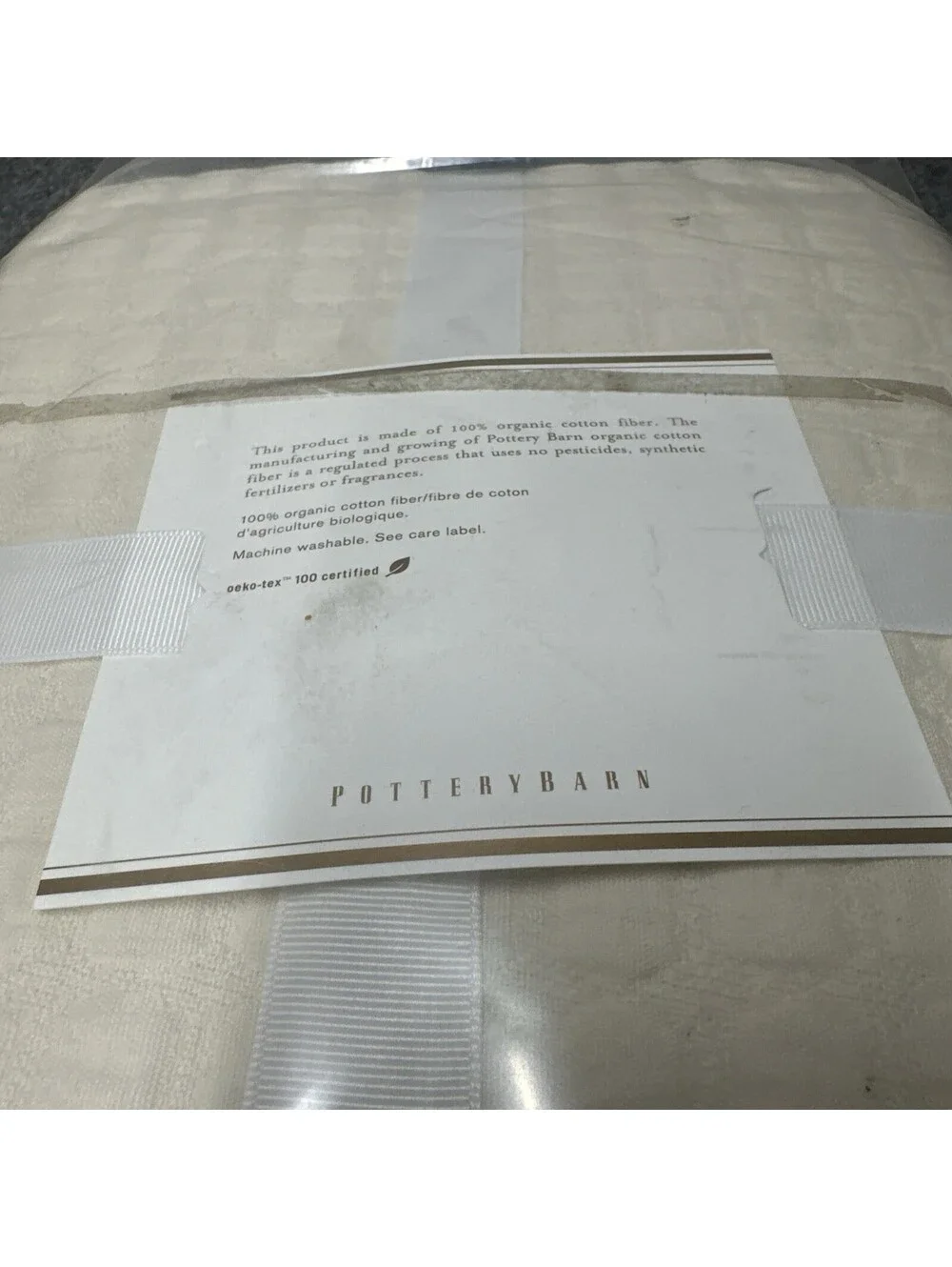 Pottery Barn Cameron Matelasse Twin Daybed Bed Skirt Naturals Organic NEW